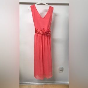 Big Girl Chiffon V Neck Casual Daily Wear Easter Party Holiday Flower Girl Dress